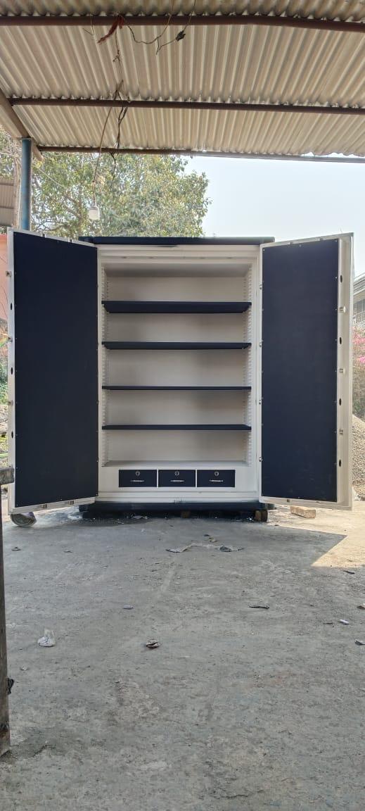 Ajanta Defender safe with reinforced door frame and visible locking bolts